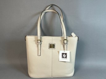 Anne Klein, Beige Leather 'Perfect Tote' Bag