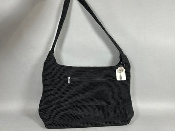 The Sak Black Crochet Hobo Bag