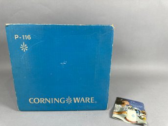 New In Box Vintage Corning Ware 6 Cup Percolator Blue Cornflower Pattern