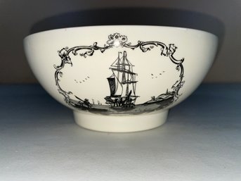 Vintage Nautical Compass Bowl For Shreve, Crump & Low By Wedgwood