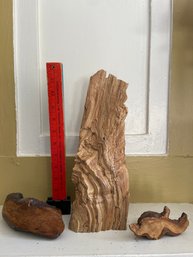 Organic Natural Wood Sculptures Spalted Maple And Maple Root