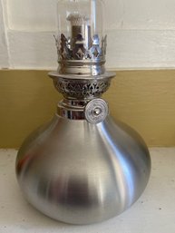 Danforth Pewter 'The Onion' Oil Lamp 15in With Fire Fly Fuel Never Used