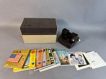 Vintage View Master With Travel Themed Slides