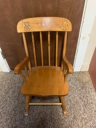 Kids Wooden Rocking Chair 15in X 20in X 28in