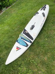 Berky Board Windsurfer 113x24in With 4 Fins Berky Composites 288 Freeride Pat LeMehaute Shape LM