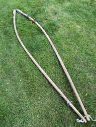 Vintage Teak Windsurfing Boom 107x21in Rare And Early Example Cool As Cool Can Be