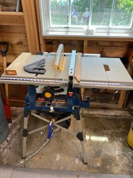 Ryobi 10in Table Saw On Stand In Great Condition