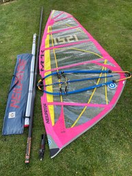 Neilpryde MPR 4.5 Sail Adjustable Boom 2 Piece Composite Fiber Mast High Wind Storm Sail Windsurfing