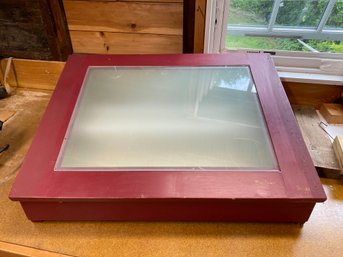 Custom Made Light Box 28x10x21 Frosted Glass