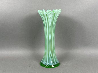 Beautiful Green Glass Vase