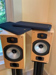 Monitor Audio Bronze B2 7x14x11 Made In England Audiophile Speakers Great Sound Well Cared