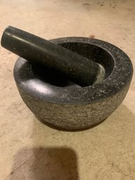 Lot 1 - Granite Mortar And Pestal