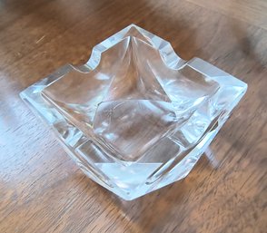 Vintage Italian Cut Glass Trinket Bowl / Ashtray