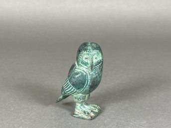 Gorgeous Vintage Franklin Mint Stone Owl Figure