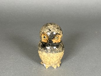 Genuine Alabaster Owl Figure