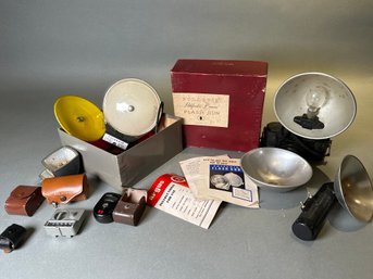 Vintage Polaroid Pathfinder Flash Gun And More