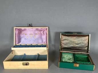 Two Vintage Jewelry Boxes