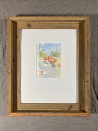 Signed Original Watercolor 14x17 By Colleen Kiger  Inspiration By Nature