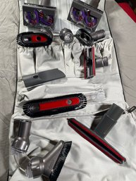 Dyson Vacuum Accessories In Hanging Storage Pourch