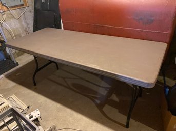 Lifetime Folding Table 6ftx30in X 29.5tall Good Solid