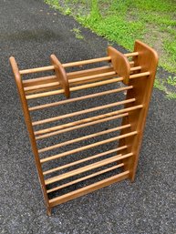 Solid Wood Storage Rack 23x8x35in