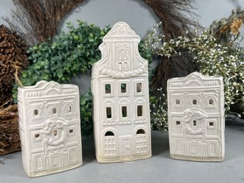 Threshold Stoneware Candle Holder Lanterns