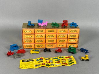 Vintage 'Cabinet Of Toys' Mini Cast Metal Vehicles