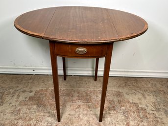 Vintage One Drawer Drop Leaf Table