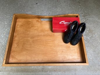 Tap Dance Shoes 9.5W And Wood Practice Board 31x24