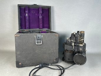 Vintage EB Meyrowitz Movie Camera With Case