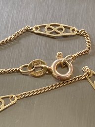 14k Gold 2.5 Gram Made In Italy 15in Necklace Fine