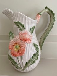 Fitz And Floyd Floral Pitcher