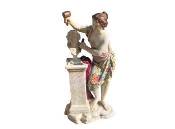 'the Sculptor' Vintage Reproduction Polychrome Porcelain Figurine