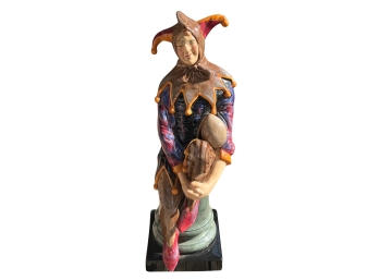 Royal Doulton 'the Jester' HN 2016 Porcelain Figurine With Lion/crown Hallmark