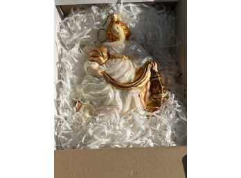 Ethereal Angel Glass Ornament - Boxed And Pristine Condition!