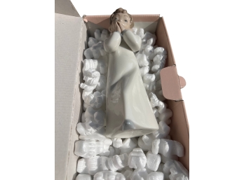 Lladro NAO #1262 Porcelain Praying Angel Nativity Figurine - BOXED!