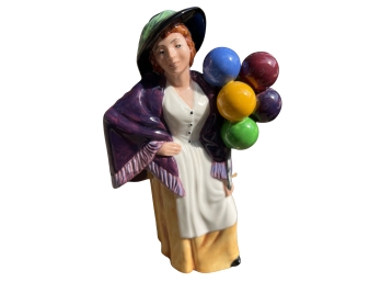 Royal Doulton Vintage Special Edition # HN 2935 'Balloon Lady' Porcelain Figurine With Lion/Crown Hallmark