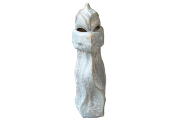 Reproduction La Pedrera Chimney Or 'warriors' Ceramic Figurine With Metallic Glaze Finish