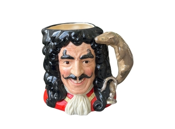 Royal Doulton #D6947 'captain Hook' Character Jug Of The Year 1994 Edition - Porcelain Toby Jug