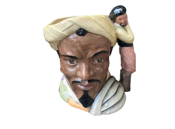 Royal Doulton The Shakespearean Collection #D6673 'othello' Figural Toby Jug With Lion/crown Hallmark