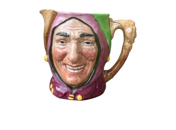 Royal Doulton 'jester' 1930s Figural Toby Jug With Lion/crown Hallmark - MINT