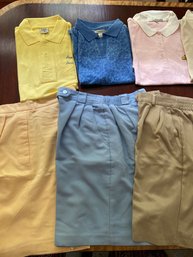 Womens Golf Shirts And Shorts Size 10 And Medium