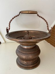 WOW Solid Copper Incense Burner Made In India Beautiful And Rare