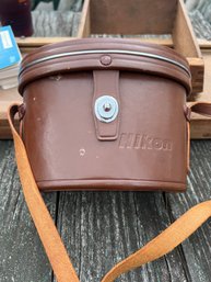 Vintage Nikon 7 X 35 Binoculars With Leather Case