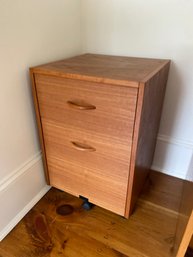 Two Drawer File Cabinet Wood Veneer