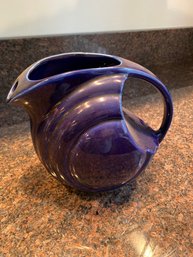 Cobalt Blue Refrigerator Ceramic Pitcher