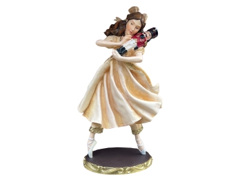 Dancing Ballerina Clara & Nutcracker Christmas Figurine