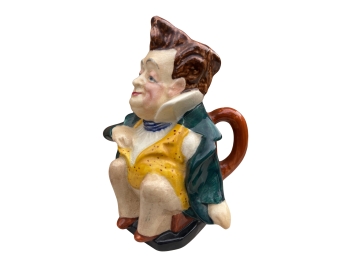 Vintage Burgess And Leigh 'Mr. Pecksniff' Figural Ceramic Toby Jug With Hallmark