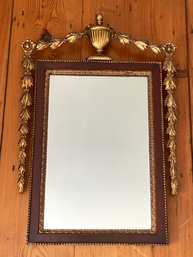 Neoclassical Tole Gold Gilt Wood Mantle Mirror