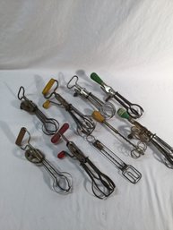 Antique Egg Beater Collection Lot Of 9